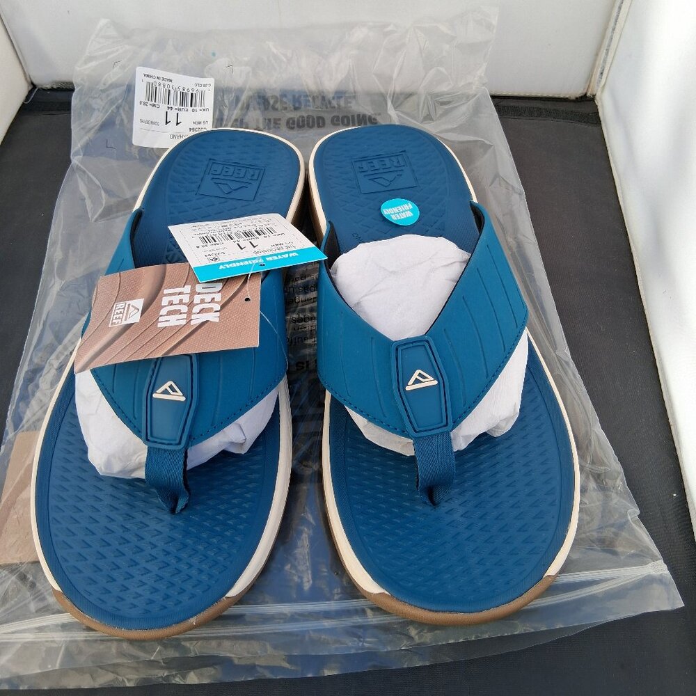 REEF THE DECKHAND Mens Slides Sandals Size 11 Ocean Depths CJ2364